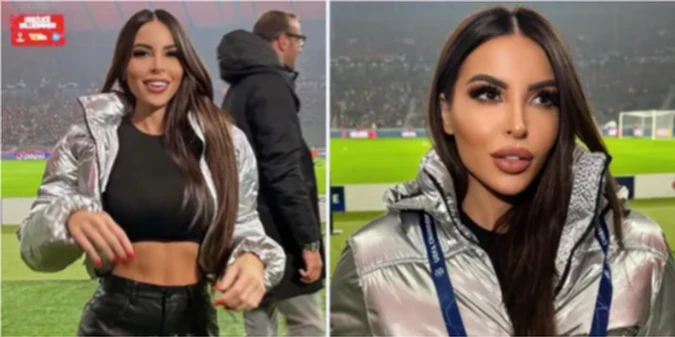 😍Гламурна футбольна ведуча вражає сміливим вбранням