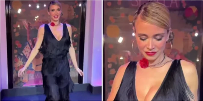 😻Чарівна ведуча та дівчина Лоріса Каріуса з Ньюкасла - Ділетта Леотта
