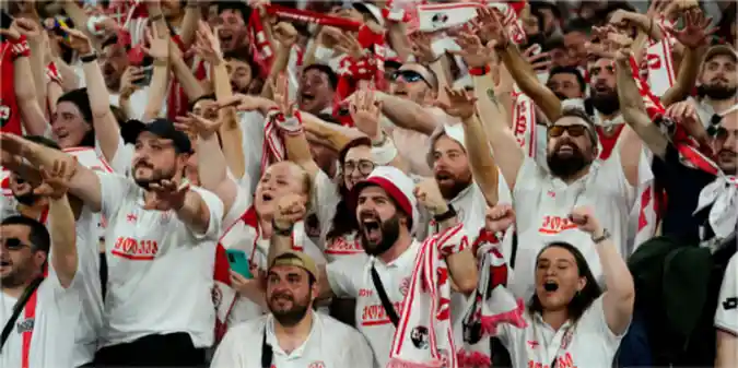 Фанати збірної Грузії знову заспівали кричалку про путіна (+ВІДЕО)