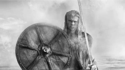 Ерлінґ Голанд позує для фотосесії в образі вікінга