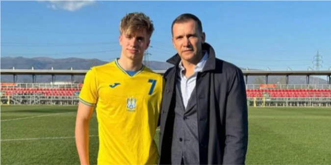 Андрій Шевченко відзначив перемогу збірної України U-19 та дебють свого сина (+ФОТО)