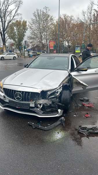 Авто Войводи після зіткнення