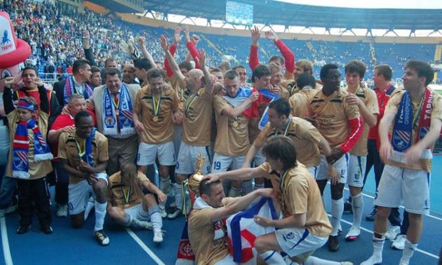 Граці Таврії святкують перемогу в Кубку України сезону 2009/2010